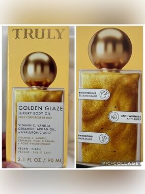 TRULY Golden Glaze Luxury Body Oil Shimmering Gold